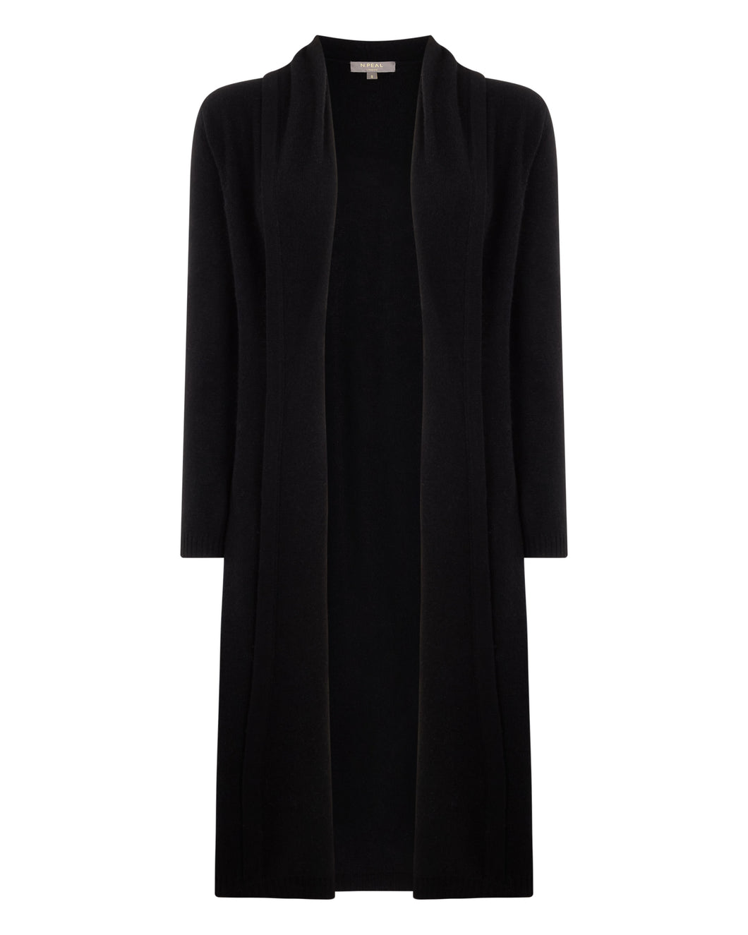 Gauzy Shawl Collar Cardigan Black