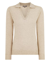 Load image into Gallery viewer, Gauzy Collared Sweater Ecru
