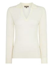 Load image into Gallery viewer, Gauzy Collared Sweater New Ivory
