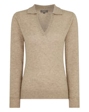 Load image into Gallery viewer, Gauzy Collared Sweater Oatmeal
