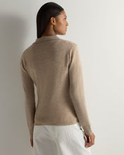 Load image into Gallery viewer, Gauzy Collared Sweater Oatmeal

