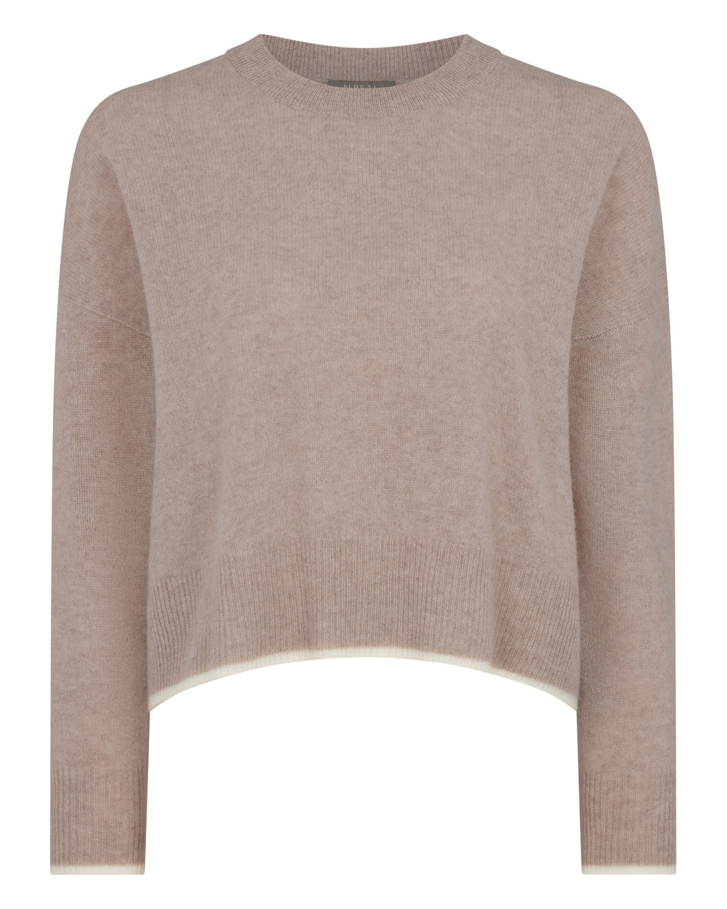 Gauzy Relaxed Sweater Oatmeal + New Ivory