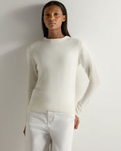 Load image into Gallery viewer, Gauzy Round Neck Sweater New Ivory
