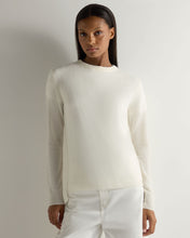Load image into Gallery viewer, Gauzy Round Neck Sweater New Ivory
