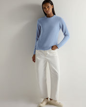 Load image into Gallery viewer, Gauzy Round Neck Sweater Sea Mist
