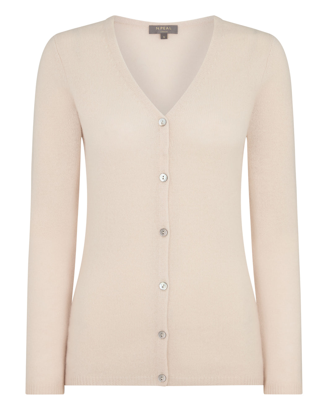 Gauzy V Neck Cardigan Almond