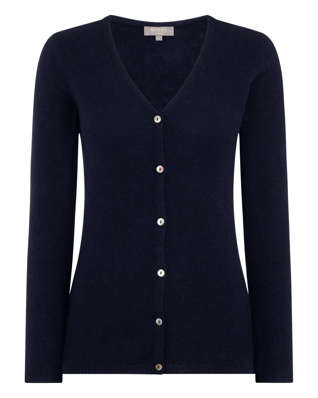 Gauzy V Neck Cardigan Navy