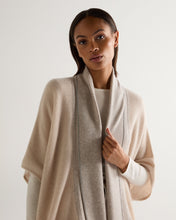 Load image into Gallery viewer, N.Peal Women's Metal Rib Cashmere Cardigan Ecru White
