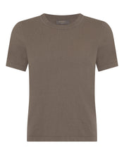 Load image into Gallery viewer, N.Peal Women's Lottie Cashmere T-Shirt Vintage Khaki Green
