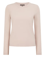 Load image into Gallery viewer, N.Peal Women's Hallie Round Neck Cashmere Jumper Dusk Pink
