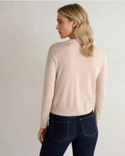 Load image into Gallery viewer, N.Peal Women's Superfine Cashmere V Neck Cardigan Sandstone Brown
