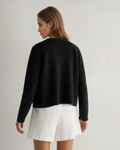 Load image into Gallery viewer, N.Peal Women's Milano Cashmere Jacket Black
