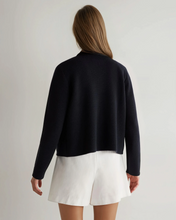 Load image into Gallery viewer, N.Peal Women's Milano Cashmere Jacket Navy Blue
