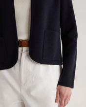 Load image into Gallery viewer, N.Peal Women's Milano Cashmere Jacket Navy Blue
