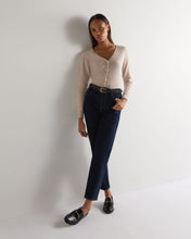 Load image into Gallery viewer, N.Peal Women's Lara V Neck Cashmere Cardigan Dusk Pink
