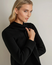 Load image into Gallery viewer, N.Peal Women's Abbey Cashmere Cardigan Black
