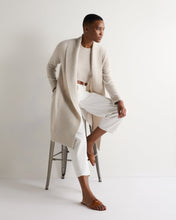 Load image into Gallery viewer, N.Peal Women's Abbey Cashmere Cardigan Pebble Grey
