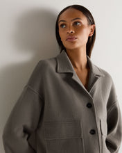 Load image into Gallery viewer, N.Peal Women's Safari Milano Cashmere Jacket Vintage Khaki Green
