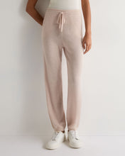 Load image into Gallery viewer, N.Peal Women's Cashmere Cuffed Lounge Trouser Ecru White
