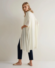Load image into Gallery viewer, N.Peal Women's Linen Blend Kaftan New Ivory White

