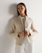 Load image into Gallery viewer, N.Peal Women's Wool Cashmere Utility Blazer Ecru White
