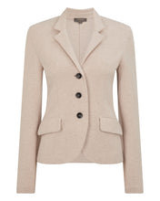 Load image into Gallery viewer, N.Peal Women's Wool Cashmere Utility Blazer Ecru White
