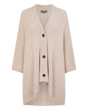 Load image into Gallery viewer, N.Peal Women's Mesh Stitch Cashmere Cape Ecru White Sparkle
