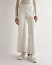 Load image into Gallery viewer, N.Peal Women's Double Faced Cotton Blend Trousers New Ivory White
