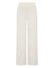 Load image into Gallery viewer, N.Peal Women's Double Faced Cotton Blend Trousers New Ivory White
