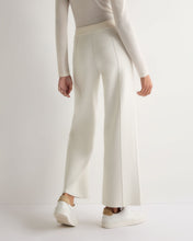 Load image into Gallery viewer, N.Peal Women's Double Faced Cotton Blend Trousers New Ivory White
