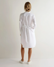 Load image into Gallery viewer, N.Peal Women's Catania Linen Shirt Dress White
