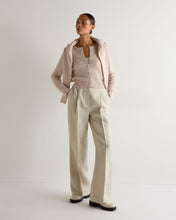 Load image into Gallery viewer, N.Peal Women's Tuck Stitch Cashmere Cardigan Dusk Pink
