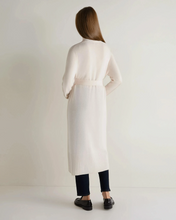 Load image into Gallery viewer, N.Peal Women's Longline Cashmere Cardigan New Ivory White
