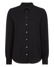 Load image into Gallery viewer, N.Peal Women's Rochelle Silk Shirt Black
