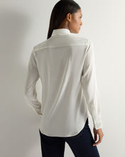 Load image into Gallery viewer, N.Peal Women's Rochelle Silk Shirt White
