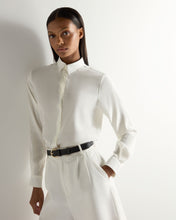 Load image into Gallery viewer, N.Peal Women's Rochelle Silk Shirt White
