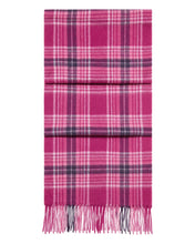 Load image into Gallery viewer, Unisex Cashmere Check Scarf Pink Check
