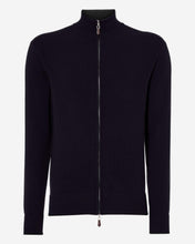 Load image into Gallery viewer, Men&#39;s The Knightsbridge Zip Sweater in Navy

