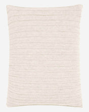 Load image into Gallery viewer, N.Peal Ribbed Cashmere Cushion Ecru White
