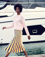 Load image into Gallery viewer, N.Peal Women&#39;s Stripe Midi Skirt Multi
