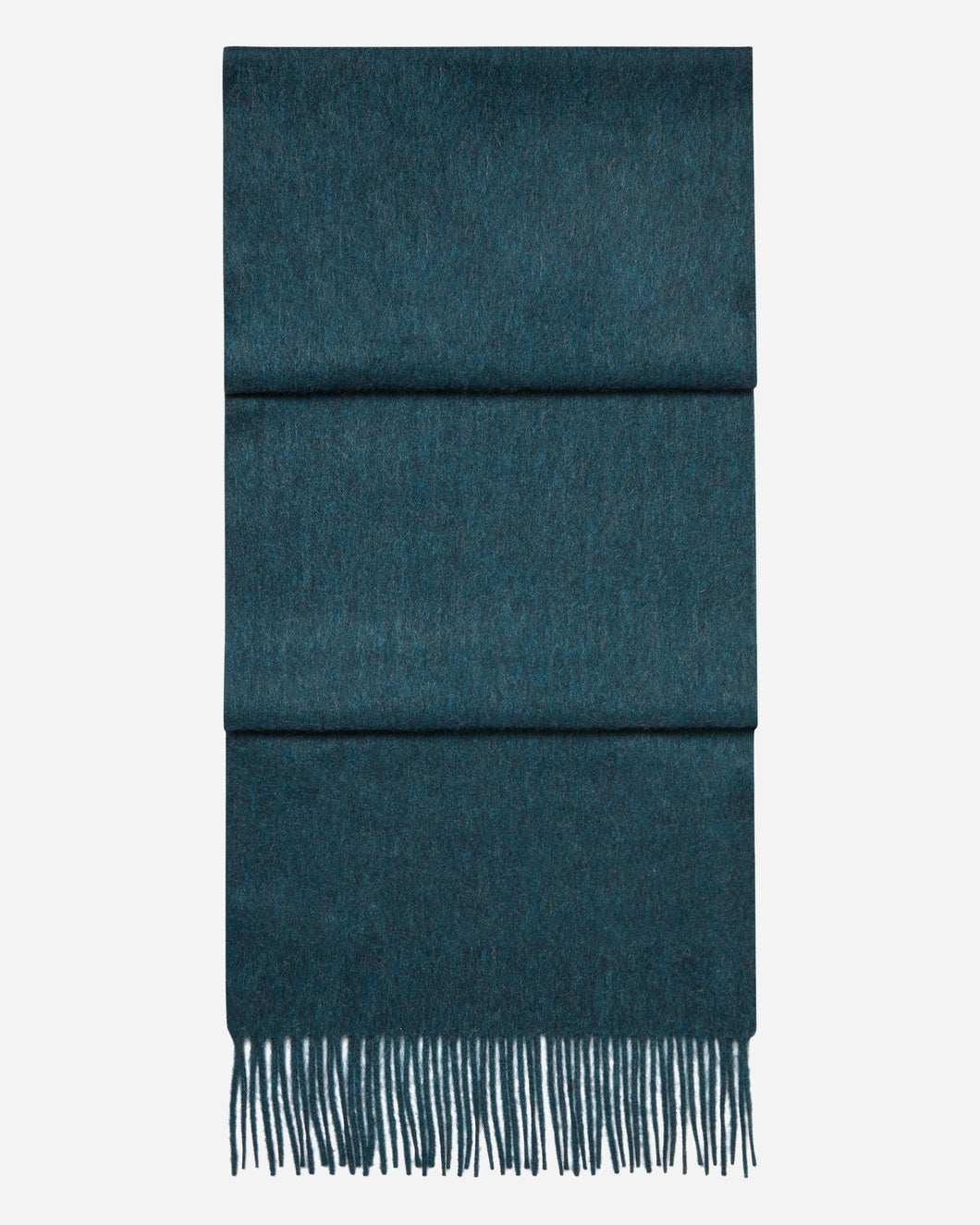 N.Peal Unisex Woven Cashmere Scarf Lugano Blue