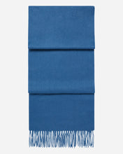 Load image into Gallery viewer, N.Peal Unisex Woven Cashmere Scarf Slate Blue
