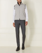Load image into Gallery viewer, N.Peal Cable Fur Lined Gilet Fumo Grey Dark Grey
