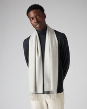 Load image into Gallery viewer, Woven Cashmere Scarf Flannel Grey
