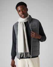Load image into Gallery viewer, Woven Cashmere Scarf Flannel Grey
