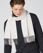 Load image into Gallery viewer, N.Peal Unisex Woven Cashmere Scarf Snow Grey
