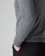 Load image into Gallery viewer, N.Peal Men&#39;s The Carnaby Half Zip Cashmere Jumper Elephant Grey
