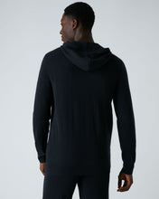 Load image into Gallery viewer, N.Peal Men&#39;s Hooded Zipped Cashmere Top Navy Blue
