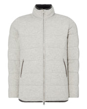 Load image into Gallery viewer, N.Peal Men&#39;s Fur Lined Quilted Jacket Fumo Grey
