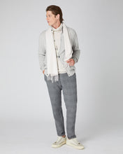 Load image into Gallery viewer, N.Peal Men&#39;s Cable Button Cashmere Cardigan Fumo Grey
